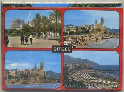 Postales: BLOCK POSTAL: BARCELONA. SITGES   P-BLOC-108 - Foto 1