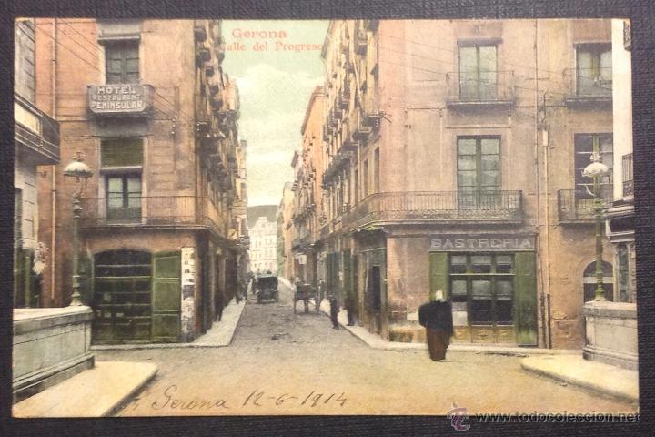 Postales: GERONA. CALLE DEL PROGRESO. (E. S. G.). - Foto 1