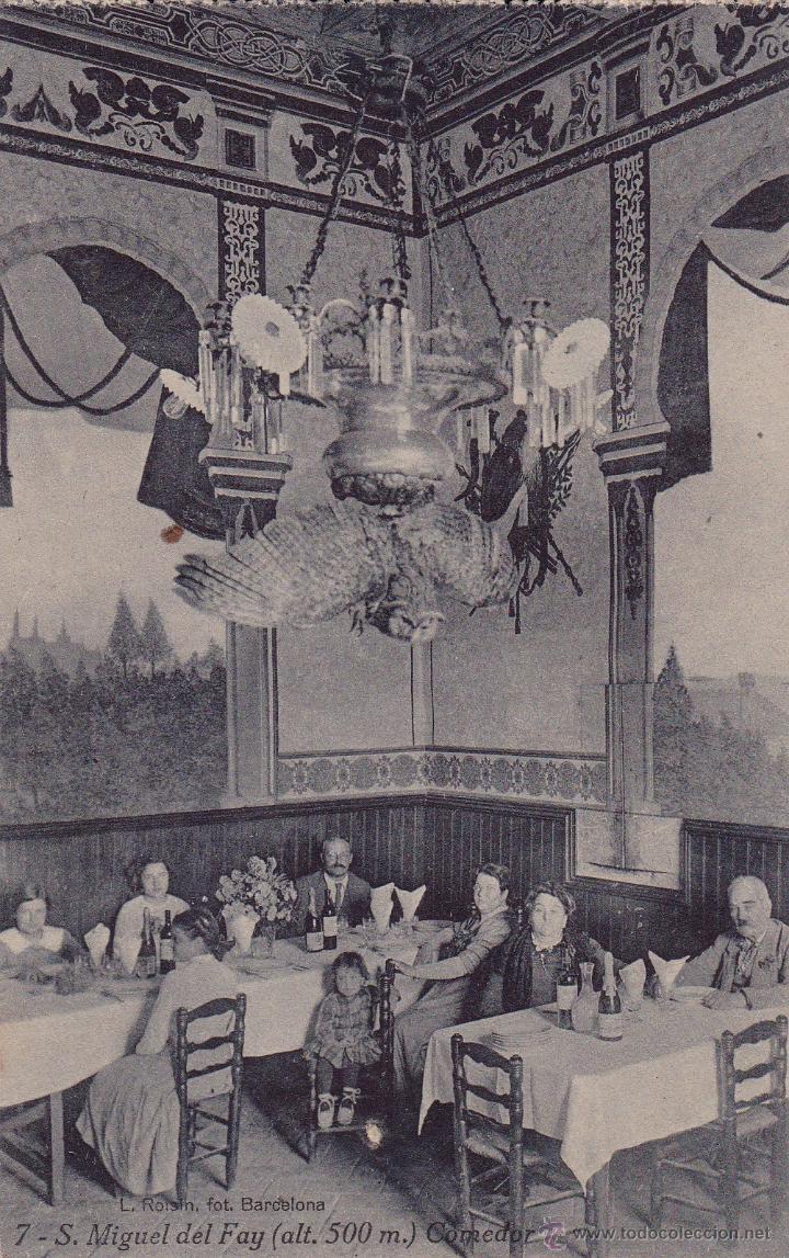Postales: 7 S.Miguel del Fay comedor (sin circular)
