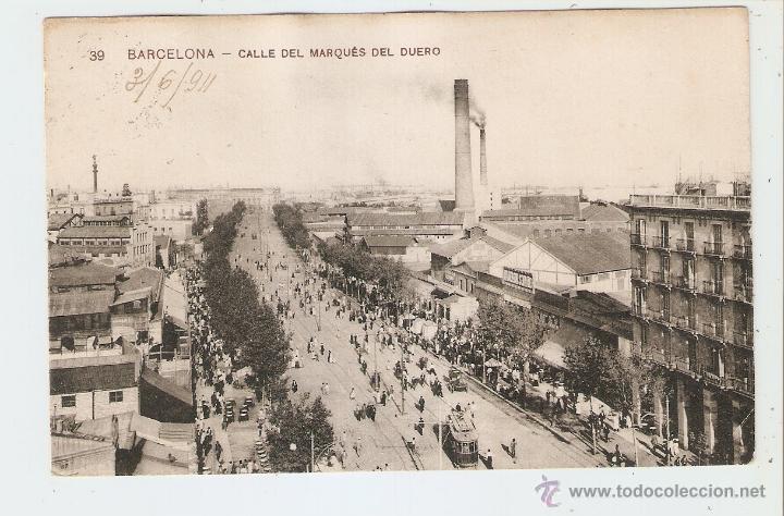 Postcards: BARCELONA. CALLE DEL MARQU&Eacute;S DEL DUERO 1911