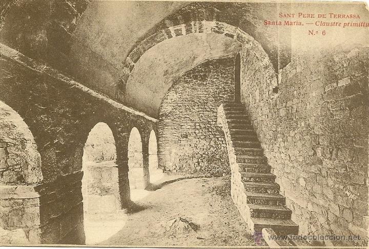 Postkarten: TARJETA POSTAL TERRASSA ( Catalu&ntilde;a ) MONASTERIO SANT PERE TERRASSA - Claustro      NL344