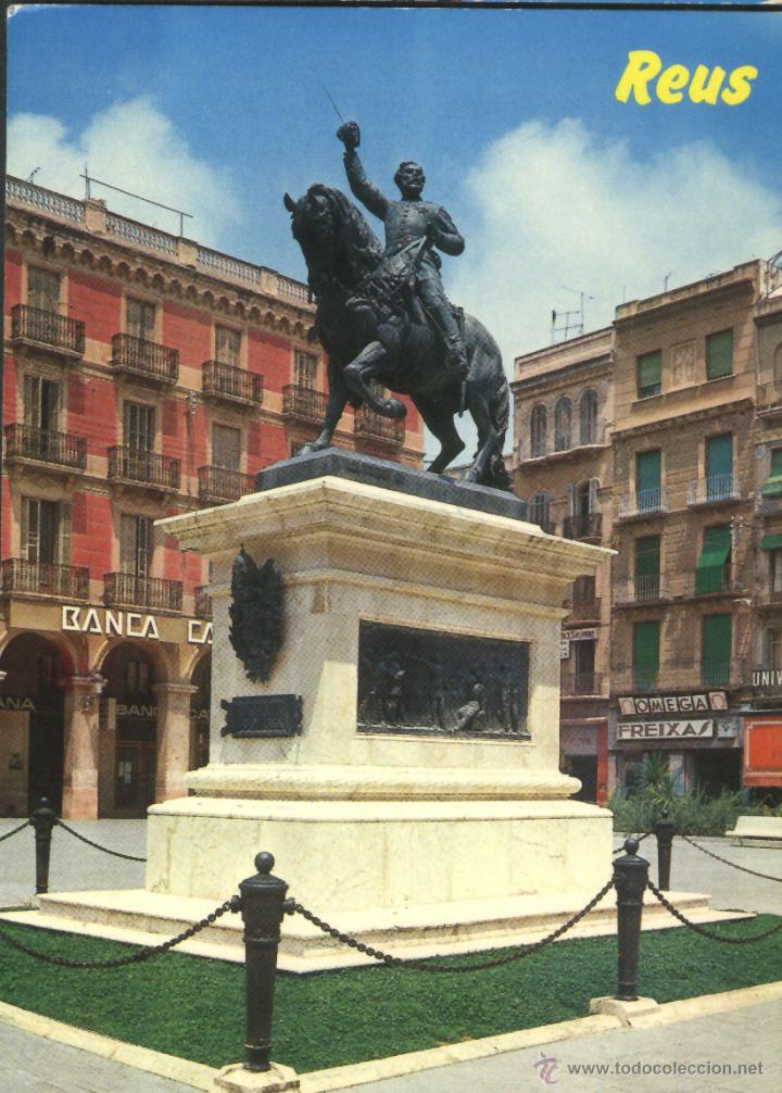Postales: REUS - MONUMENTO AL GENERAL PRIM - Foto 1