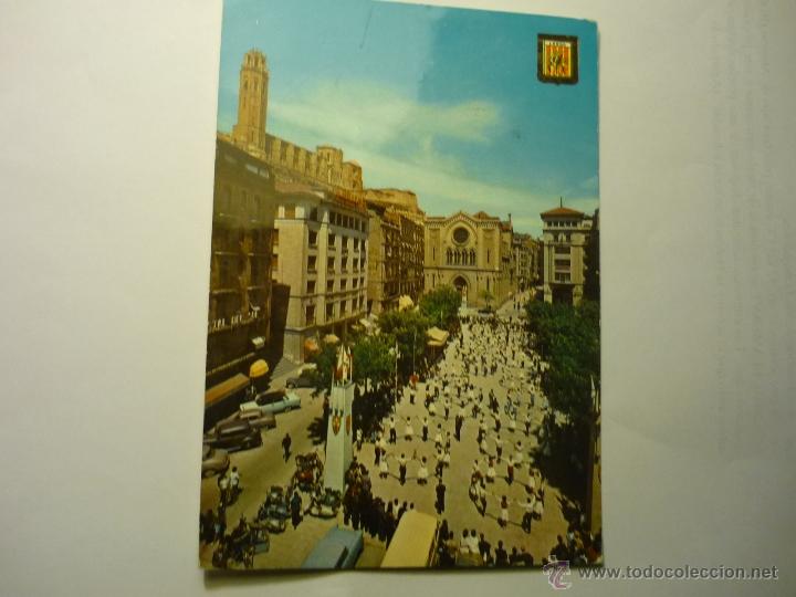 Postales: POSTAL PLAZA ESPA&Ntilde;A Y FESTIVAL SARDANISTA.--COCHES-VESPAS ..ESCRITA