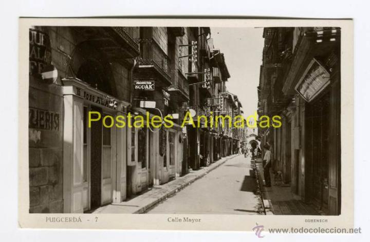 Cartoline: a02001 Puigcerda - Calle Mayor - Domenench N&ordm;7 kodak
