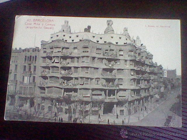 Postales: Casa Mil&aacute; y Camps Gaudi n&ordm; 42 s/c Roisin  ANIMADA (*B17)
