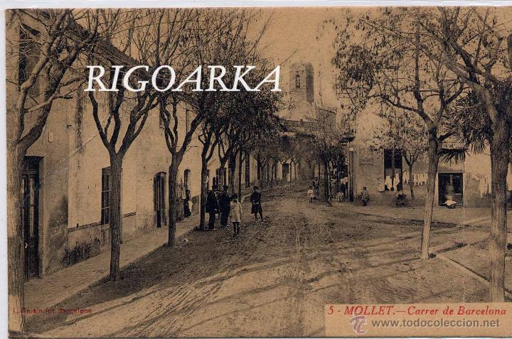 Postales: MOLLET (BARCELONA).-CARRER DE BARCELONA - Foto 1