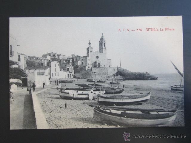 Postales: POSTAL BARCELONA, SITGES. LA RIBERA - Foto 1