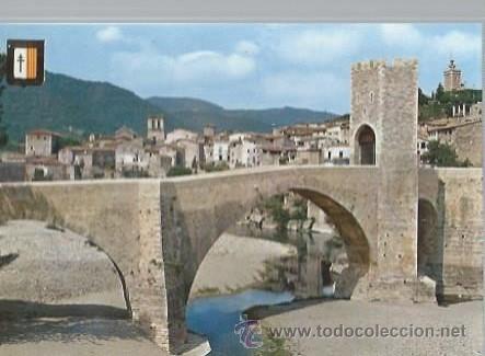 Cartes Postales: N&ordm; 12 BESALU, COMTAL VILA, PUENTE ROM&Aacute;NICO DEL SIGLO XI, POSTALES ESCUDO DE ORO