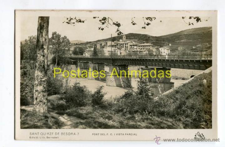 Cartoline: a03180 Sant Quirze De Besora - Pont Fc I Vista Parcial - Oriol N&ordm;7