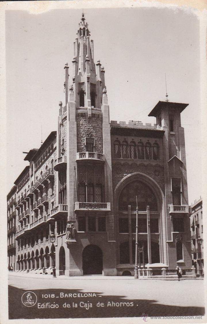 Postales: N&ordm; 21945 POSTAL BARCELONA EDIFICIO DE LA CAJA DE AHORROS - Foto 1