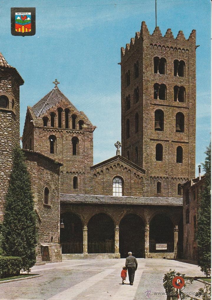 Postales: N&ordm; 21980 POSTAL RIPOLL GERONA MONASTERIO - Foto 1