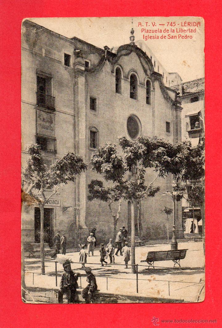 Postales: lerida. atv 745. plazuela de la libertad