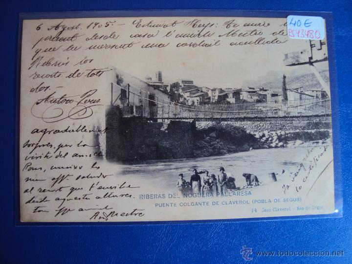 Postkarten: (PS-43480)POSTAL DE POBLA DE SEGUR-PUENTE COLGANTE DE CLAVEROL