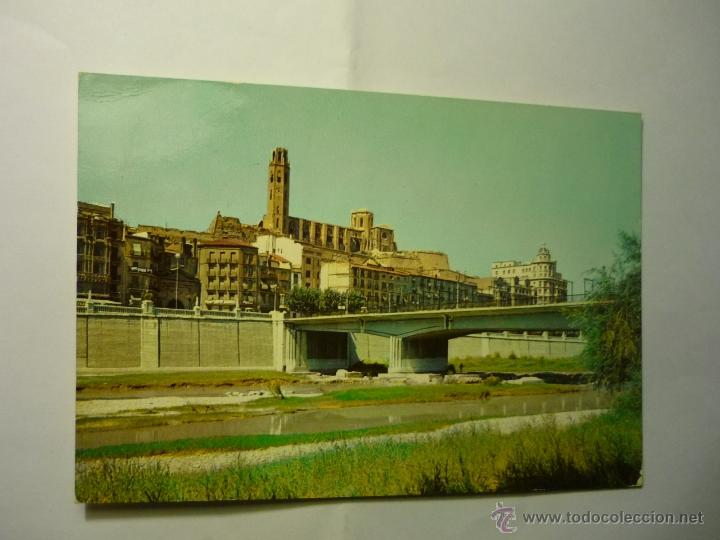Postales: POSTAL LERIDA.--PUENTE SOBRE EL SEGRE .--ESCRITA
