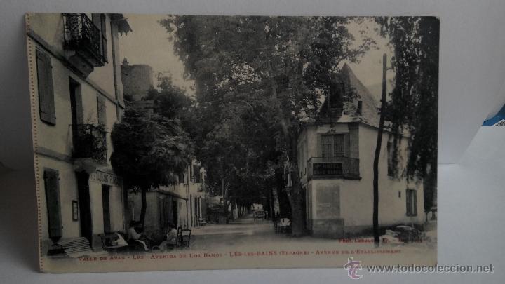 Postales: postal antigua valle de aran  avenida de los ba&ntilde;os