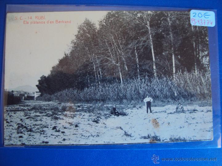 Postkarten: (PS-43774)POSTAL DE RUBI-ELS PLATANOS D&acute;EN BERTRAND
