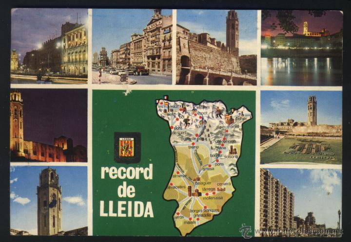 Postales: A-1095- RECUERDO DE LERIDA.