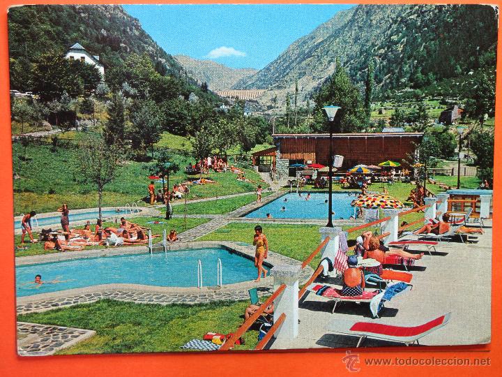 Postales: POSTAL - LERIDA - CALDAS DE BOHI PISCINAS - CAMPA&Ntilde;&Aacute; - NO CIRCULADA
