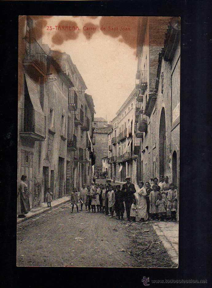 Postales: Tarrega. Carrer de Sant Joan. - Foto 1