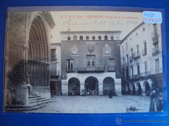 Postkarten: (PS-44167)POSTAL DE AGRAMUNT-PLAZA DE LA CONSTITUCION.A.T.V.1174