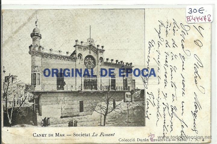 Postkarten: (PS-44478)POSTAL DE CANET-SOCIETAT LO FOMENT
