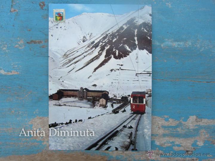 Postales: ANTIGUA POSTAL DE NURIA - PIRINEO CATALAN - FUNICULAR A LA COMA DE CLOT - NO CIRCULADA - EN BUEN EST