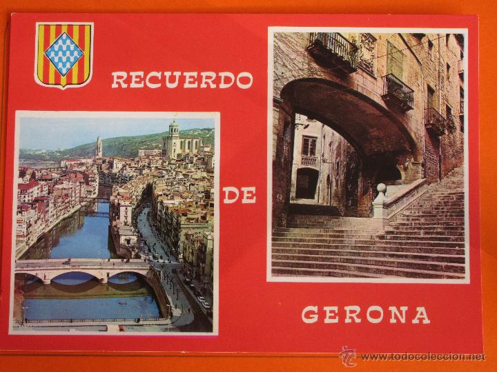 Postales: POSTAL - GERONA -  - COM VAR - CIRCULADA EN 1970 - Foto 1