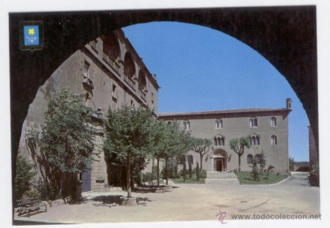 Postales: STA. MARIA D'EL MIRACLE. FA&Ccedil;ANA LATERAL ESGLESIA I MONESTIR