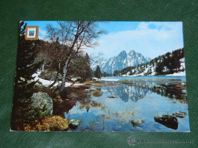 Postales: POSTAL PIRINEO CATALAN - VALLE DE ESPOT. ESTANY SANT.MAURICI Y ELS ENCANTATS - ESCUDO ORO N.903