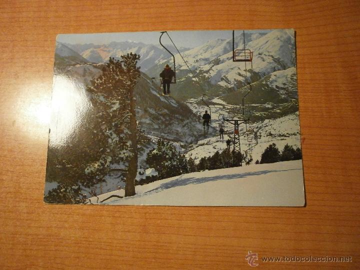 Postales: POSTAL VALL DE ARAN TELESILLA DE LA BAQUEIRA CIRCULADA