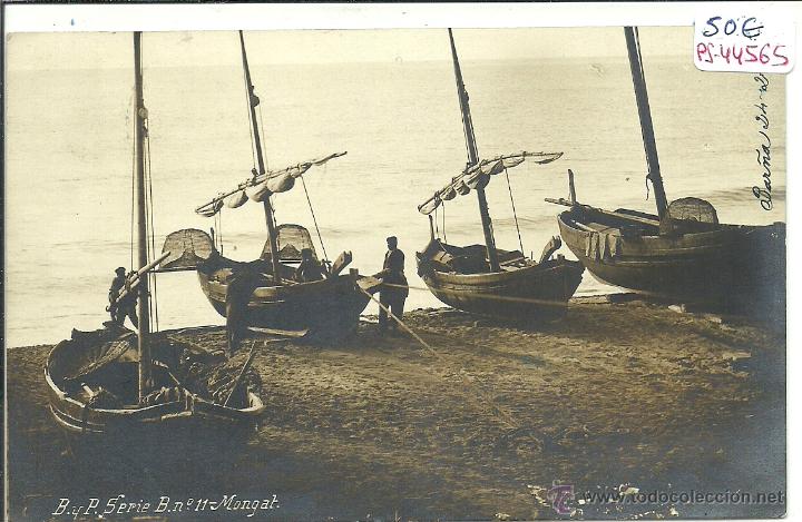 Postkarten: (PS-44565B)POSTAL FOTOGRAFICA DE MONGAT-BARCAS PESQUERAS