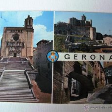Postales: POSTAL DE GERONA - 37 - LUGARES TIPICOS (CARRERA, CIRCULADO 1977). Lote 48153268
