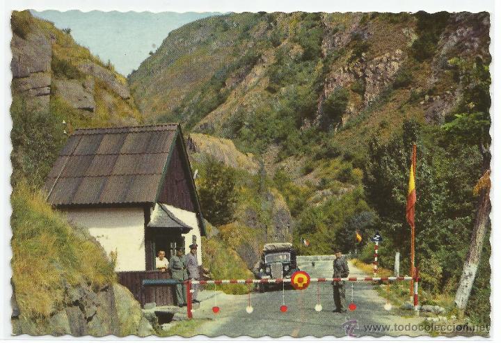 Postales: VALLE DE ARAN N&ordm; 5050 .- PUESTO FRONTERIZO EN PONT DE REY .- EDICION GARCIA GARRABELLA