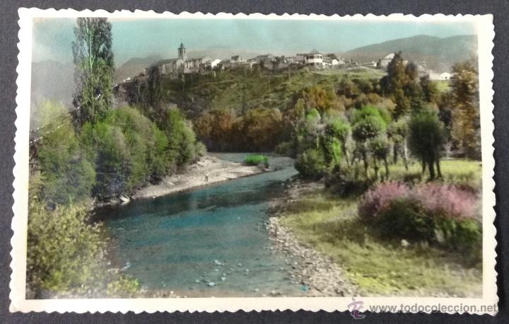 Postales: POSTAL BELVER DE CERDA&Ntilde;A PAISAJE DEL R&Iacute;O SEGRE. CIRCULADA 1956.