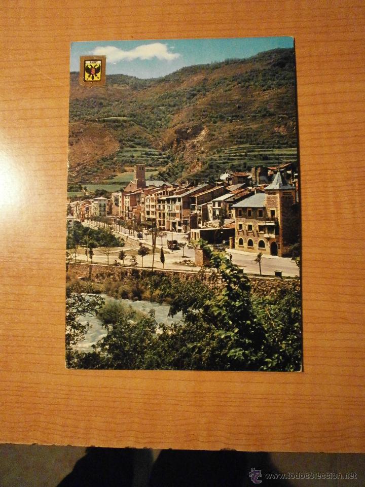 Postales: POSTAL PIRINEO CATALA EL PALLARS VISTA DEL POBLE DE SORT CIRCULADA
