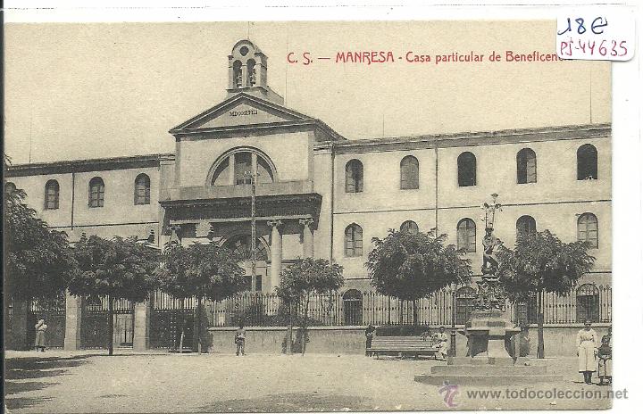 Postkarten: (PS-44635)POSTAL DE MANRESA-CASA PARTICULAR DE BENEFICENCIA