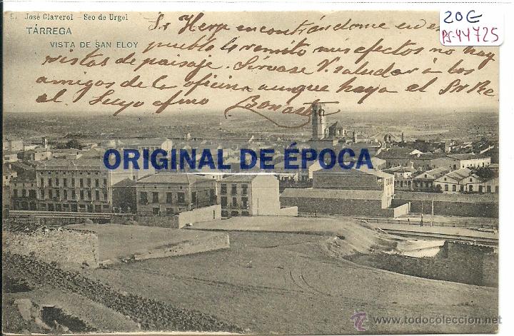 Postkarten: (PS-44725)POSTAL DE TARREGA-VISTA DE SAN ELOY.JOSE CLAVEROL