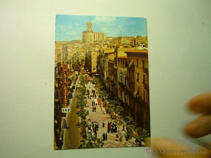 Postales: POSTAL GERONA .- RAMBLA-- - Foto 1