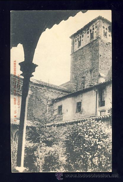 Postales: Postal de SANT JOAN DE LES ABADESSES: Claustre i campanar (CNLL num, 4)
