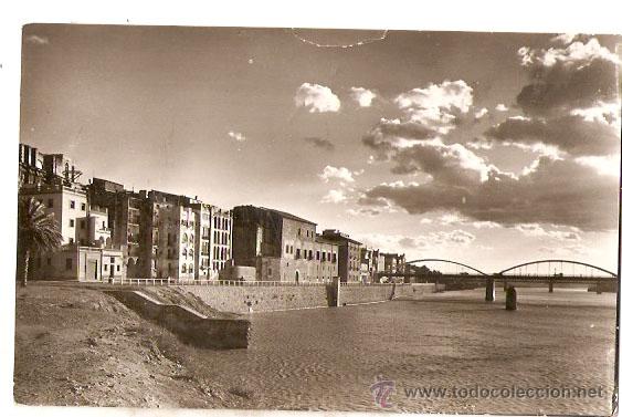 Postais: TORTOSA 17. Margen izquierda del Ebro. Foto Daufi. escrita 1964-Vell i Bell.