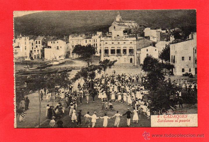 Postales: cadaques. 4 sardanes al paseix. roisin - Foto 1