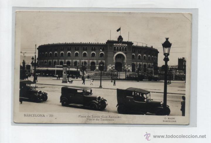 Postkarten: Barcelona.- Plaza de Toros Las Arenas. C.Mauri n&ordm;  20.  RARA