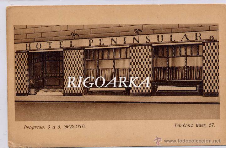 Postales: GERONA.- HOTEL PENINSULAR - Foto 1