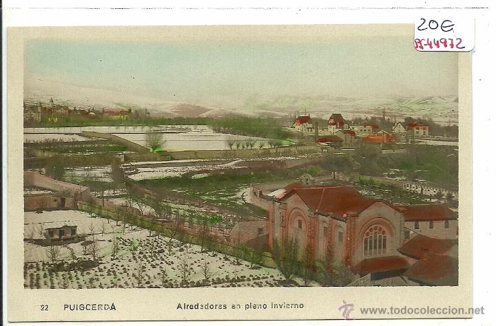 Postkarten: (PS-44972)POSTAL FOTOGRAFICA COLOREADA DE PUIGCERDA-ALREDEDORES EN PLENO INVIERNO