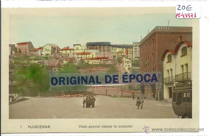 Postkarten: (PS-44971)POSTAL FOTOGRAFICA COLOREADA DE PUIGCERDA-VISTA PARCIAL DESDE LA ESTACION