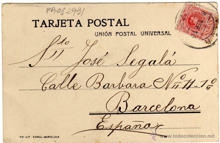 Postales: MAGNIFICA POSTAL - VICH (BARCELONA)  PLASSA DE LA CONSTITUCI&Oacute; - Foto 2