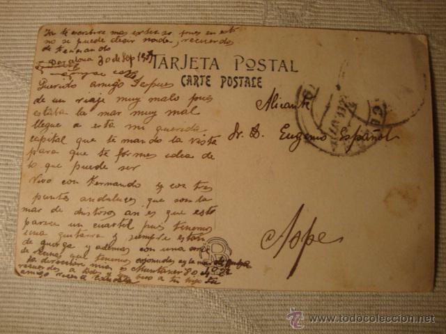 Postales: ANTIGUA POSTAL DE BARCELONA - Foto 2