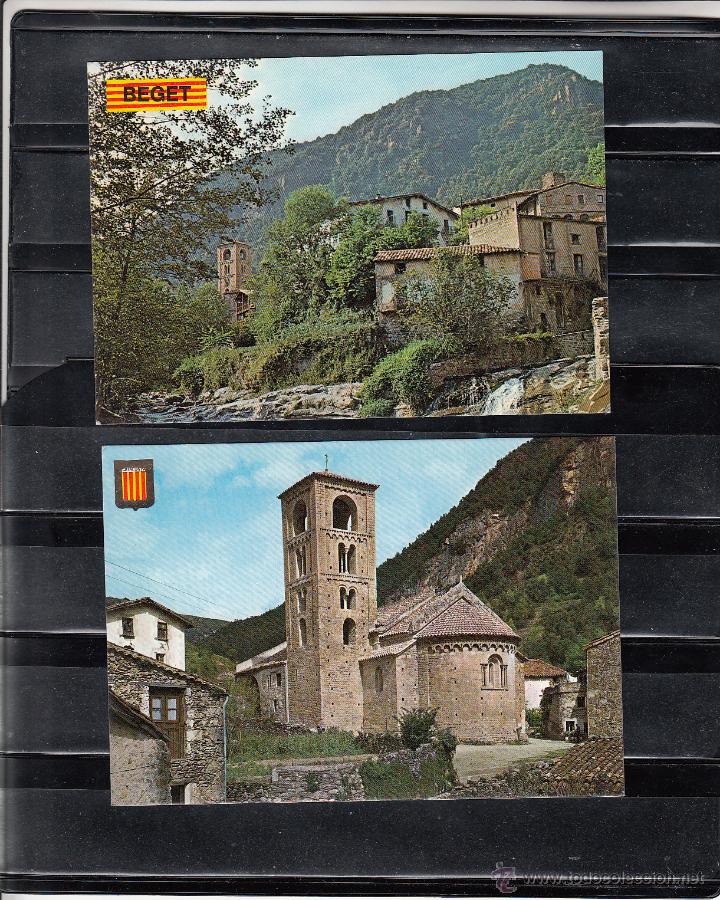 BEGET. ESGLESIA Y VISTA GENERAL. 2 POSTALES