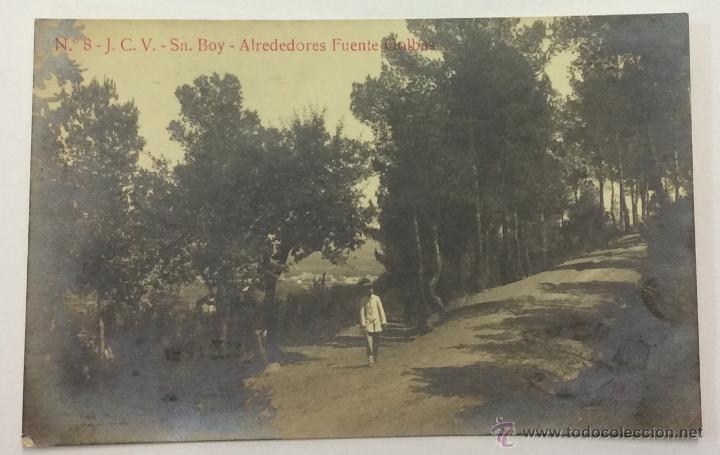 Postcards: SN BOY. ALREDEDORES FUENTE GOLBAS. N&ordm; 8 J. C. V. CIRCULADA 1933.
