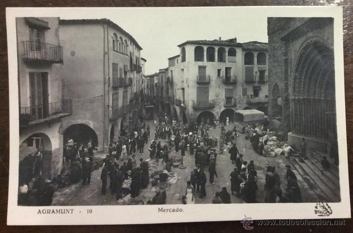 Postales: AGRAMUNT. MERCADO. N&ordm; 10. ORIOL. - Foto 1